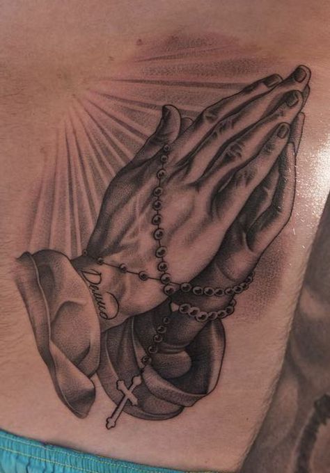 Hand God Tattoo, Jesus Praying Tattoo, Angle Tattoo For Men, Religion Tattoo, Coolest Tattoos, Positivity Tattoo, Cruces Tattoo, Religion Tattoos, Angle Tattoo