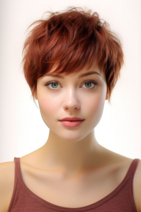 Youthful Pixie Haircut, Pixie 2023 Trends, Pixie Cut With Fringe, Shag Pixie Cut, Shaggy Pixie Haircut, Short Pixie Cut With Bangs, Pixie With Bangs, Vintage Haircuts, Shaggy Layers