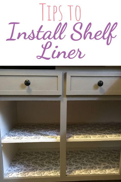 Give your kitchen an updated and refreshed look with this idea- add shelf liner to your cabinets. You can pick any cute design or color and add it to your cabinets pantry and drawers. These DIY tips will help you install non adhesive shelf liner to give your kitchen a new and updated look. #Kitchen #DIY #shelfliner #Tips #Home #Kitchenremodel Lined Kitchen Cabinets, Kitchen Cabinets Liner Ideas, Best Way To Line Kitchen Cabinets, Kitchen Liners Cabinet Shelves, Inside Kitchen Cabinets Lining, Lining Kitchen Cabinets Shelves, Line Cabinets And Drawers, Shelf Paper Ideas, Lining Cabinets And Drawers