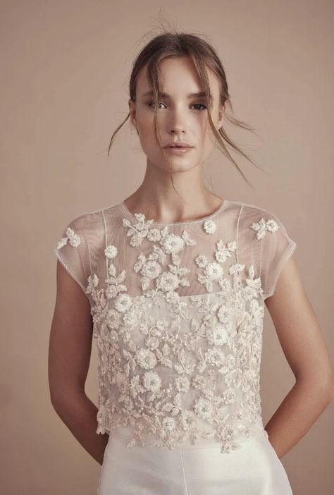 Shop Zwillinger's- limited-edition online capsule line for pre-wedding events Pre Bridal, Casual Beach Wedding, Mira Zwillinger, Bridal Tops, Sequence Work, Romantic Bride, French Wedding, فستان سهرة, Fashion Now