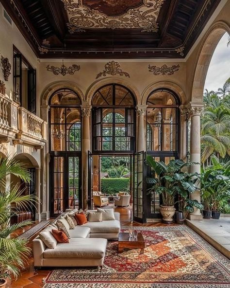 Old Mansions Interior, Dream Life House, Boho Living Room Decor, Mansion Interior, Dream House Rooms, Mediterranean Home, Fantasy House, Luxury Homes Dream Houses, Dream House Interior