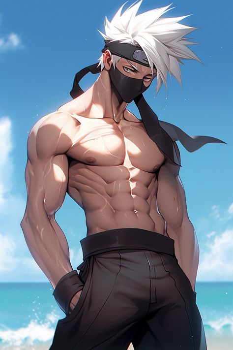 Hot Kakashi, Kakashi Pfp, Kakashi Hatake Face, Hot Naruto, Kakashi Hokage, Male Cartoon Characters, Naruto Boys, Kakashi Sensei, Anime Dragon Ball Goku