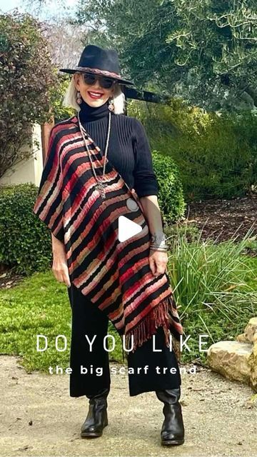 Cindy Hattersley Over 50 Style Blogger on Instagram: "We have been chatting about trends on the blog that work for women over 50 and beyond. I am a bit of a scarfaholic. I wear them whether they are in style or not. Apparently “big” scarves are big this year. Do you love them or loathe them? I know they can be difficult for petites. Weigh in! Let’s get the conversation going!!. Comment link if you would like to shop the scarves and read the post.
.
#scarftrend #bigscarves #cindyhattersleydesign 
." Big Scarves, Cindy Hattersley, Scarf Trends, Big Scarf, 50 Style, Style Blogger, Women Over 50, Fashion Over 50, 50 Fashion