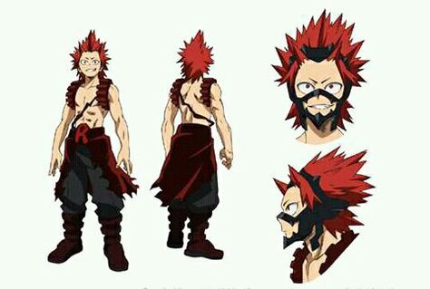 FB_IMG_15013796531687388 Kirishima Character Sheet, Kirishima Eijirou Hero Costume, Kirishima Hero Outfit, Kirishima Reference, Kirishima Hero Costume, My Hero Academia Mina, Bnha Kirishima, Kirishima Cosplay, Character Reference Sheet