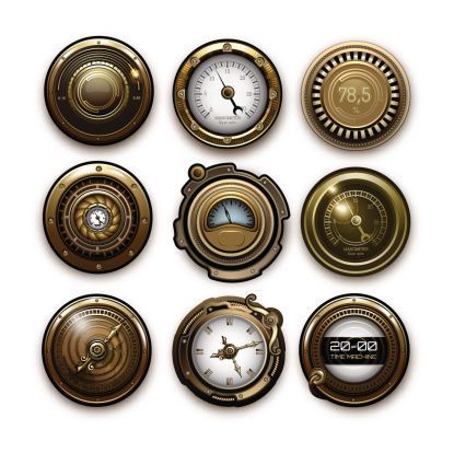 Steampunk Icons, Steampunk Clipart, Steampunk Games, Steampunk Elements, Steampunk Images, Steampunk Illustration, Steampunk Aesthetic, Diy Miniatures, Antique Images