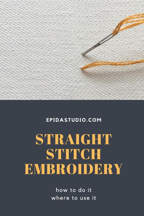 Strait Stitch Embroidery, Straight Stitch Embroidery Tutorial, Straight Stitch Embroidery Design, Straight Line Embroidery Stitches, Straight Embroidery Stitches, Embroidery Straight Stitch, Modern Embroidery Designs Unique, Straight Stitch Embroidery, Freestyle Embroidery