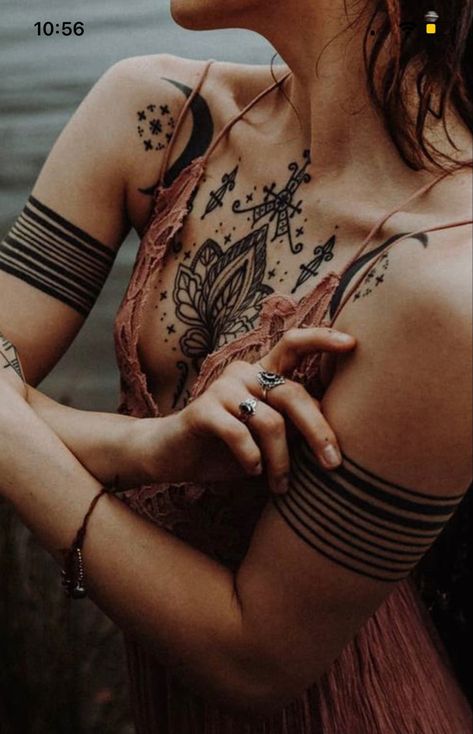 Medicine Woman Tattoo, Bohemian Tattoos For Women, North Star Tattoos, Ethnic Tattoo, Bohemian Tattoo, Bohemian Culture, Boho Tattoos, Native Tattoos, Arm Tattoos For Women