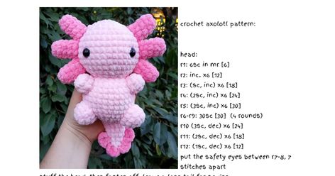 Axolotl Knitting Pattern, Free Crochet Axolotl Pattern, Free Axolotl Crochet Pattern, Axolotl Crochet Pattern Free, Crochet Axolotl Pattern, Axolotl Pattern, Axolotl Crochet, Crochet Axolotl, Crochet Jacket Pattern