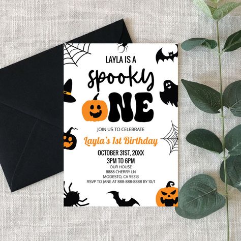 1st Birthday Spooky One, Spooky One First Birthday Boy, 1st Birthday Boy Themes, Halloween First Birthday, Halloween 1st Birthdays, Halloween Themed Birthday Party, Spooky One, Baby Birthday Themes, Jack O Lanterns