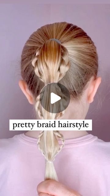 Audrey McClelland on Instagram: "PRETTY BRAIDED HAIRSTYLE 💗 I love this one! It’s an easy one to do and comes out looking so cute and pretty! . I will share all of the hair products that we love and use above in my highlights and stories. . #hairdo #braidideas #braidinspo #braidinspiration #braid #simplehairstyles #simplehair #simplehairstyle #easyhairstyles #easyhairstyle #easyhairstylesforgirls #cutehairstyles #cutehair #hairvideo #hairideas #hairinspo #hairinspiration #hairvideos #hairidea #schoolhairstyles #schoolhair #hairstyles #hair #hairstyle #hairtutorial #hairtutorials" Fun And Cute Hairstyles, Cute Easy Hairdos, Easy Braids Curly Hair, Kids Hair Updos Easy, Easy Hair Styles For Long Hair Kids, Fourth Of July Hairstyles For Kids, Easy Cheer Hairstyles, Easy Girls Hairstyles For School Kids, Kids Hair Styles Easy