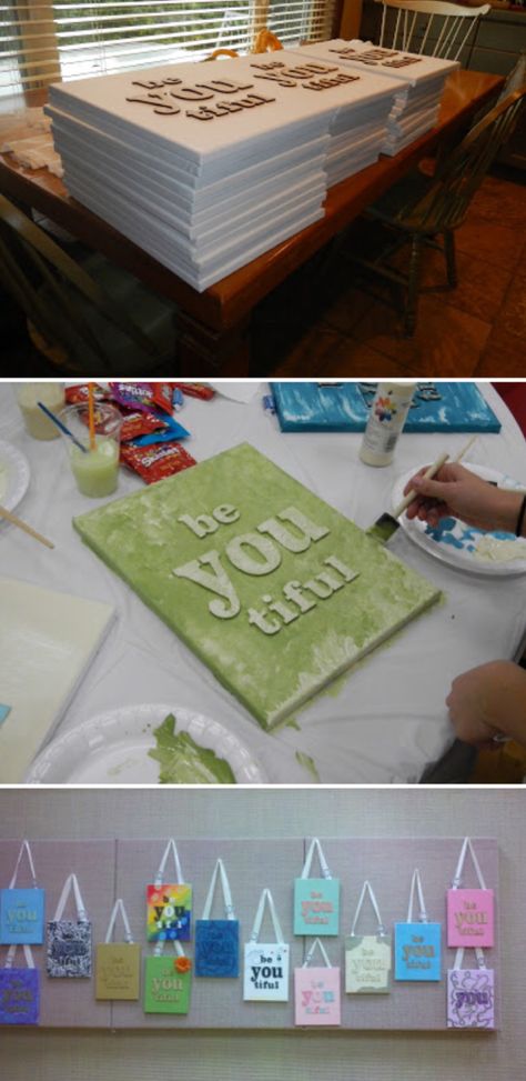 'YW in Excellence -- be You tiful...!' (via Time of Our Lives) Girls Camp Crafts, Girls Night Crafts, Activity Day Girls, Yw Activities, Women Activities, Group Crafts, Young Women Activities, Youth Activities, Time Of Our Lives