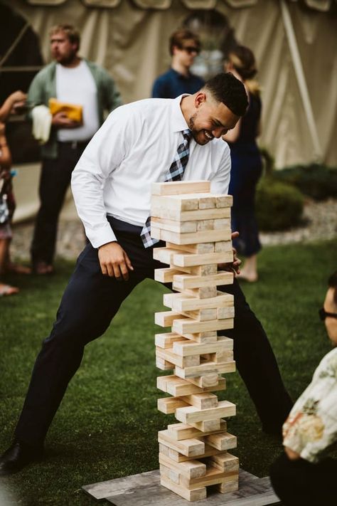 Large Jenga, Wedding Reception Entertainment, Quick Wedding, Chic Wedding Decor, Diy Backyard Wedding, Multicultural Wedding, Indian Wedding Planning, Outdoor Wedding Reception, Whimsical Wonderland Weddings