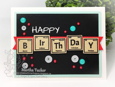 Birthday Cards For Engineers, Science Card Ideas, Happy Birthday Chemistry, Hbd Card, Happy Birthday Cards Handmade Creative, Happy Birthday Cards Diy, Creative Birthday Cards, Birthday Card Sayings, Birthday Card Drawing