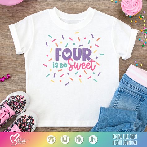 Four Ever Sweet Birthday Party Ideas, Fourever Sweet Party Ideas, Four Ever Sweet Birthday Party, Sweet Birthday Theme, Four Ever Sweet Birthday, Four Ever Sweet, Sprinkle Birthday, Sprinkles Birthday Party, Sprinkle Party