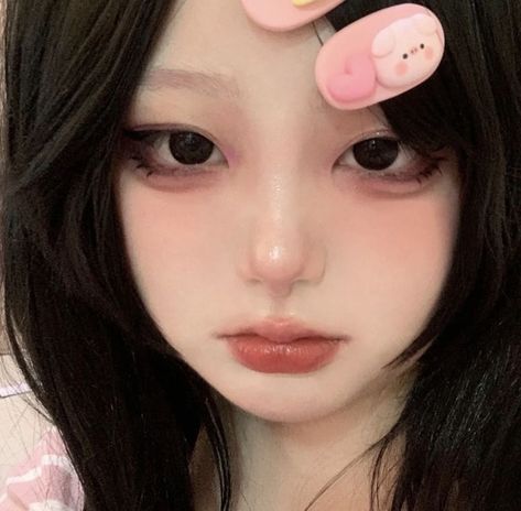 Makeup Asia, Makeup Kawaii, Anime Eye Makeup, Mekap Mata, Gyaru Makeup, Makeup Tip, Cute Eye Makeup, Doll Eye Makeup, Kawaii Makeup