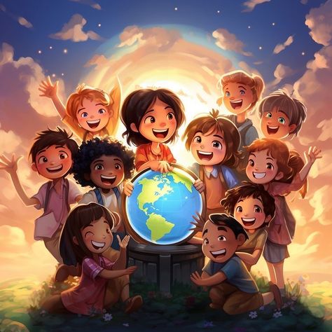 Diversity Poster, Children's Day Poster, Harmony Day, Illustration Art Kids, Desain Buklet, Paid Ads, Bible Images, Marketing Specialist, Unity In Diversity