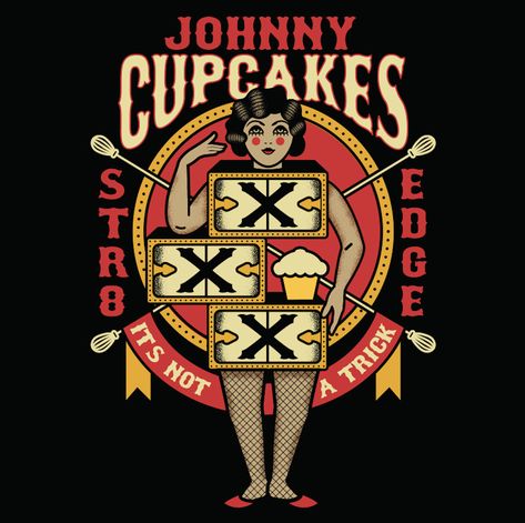 Johnny Cupcakes Design, Cupcakes Design, Johnny Cupcakes, Great T Shirts, Shirt Ideas, Shirt Design, Pin Up, Design Ideas, Hip Hop