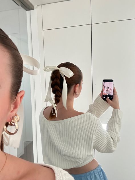 cute slick hair style Slick Back Hairstyles For Christmas, Unique Slick Back Hairstyles, Slick Back With Bow, Race Day Hair, Bow Hairstyles, Slick Hair, Best Hairstyles For Women, Slicked Back Ponytail, High Ponytail Hairstyles