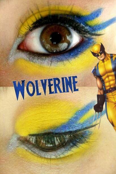 Wolverine!! Tacky Makeup, Wolverine Makeup, Superhero Makeup, Eye Inspiration, Harley Quinn Makeup, Marvel Party, Book Character, Crazy Makeup, Halloween Make Up