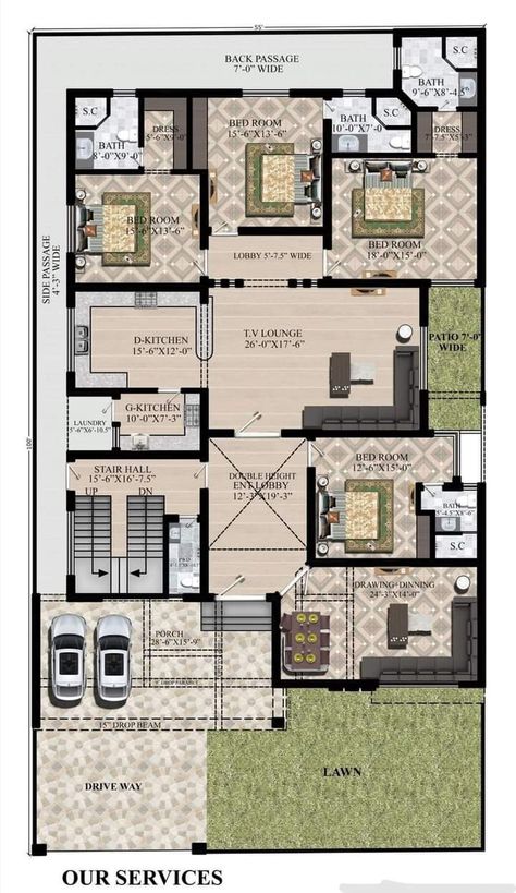 Hotondo Homes, House Plan Ideas, 30x50 House Plans, Closed Kitchen, Pelan Rumah, 2bhk House Plan, Dubai Architecture, Indian House Plans, Little House Plans