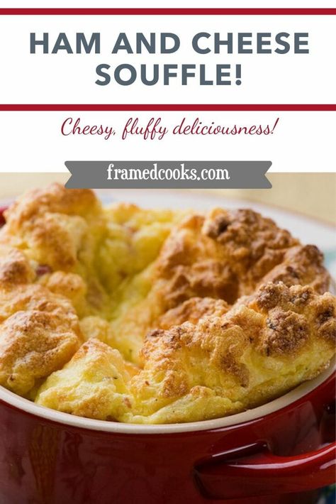 Ham And Cheese Souffle, Ham Souffle Recipes, Souffle Recipes Breakfast, Home Made Macaroni And Cheese, Cheese Souffle Recipes, Cheese Soufflé, Egg Souffle, Baked Pies, Cheese Souffle