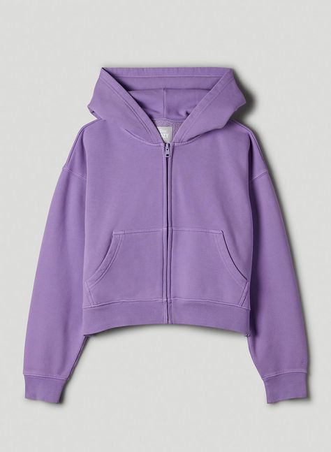 Purple Zip Up, Purple Zip Up Hoodie, Cropped Zip Up, Cozy Chic, Cozy Fits, Parka Jacket, 5th Grade, Zip Up, New Outfits