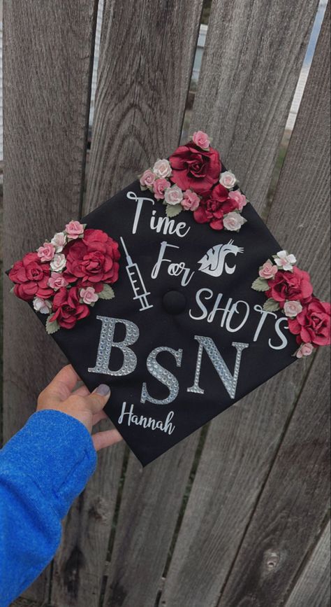 Nursing cap, nursing cap ideas, graduation, funny, BSN, graduate cap, flowers Decorating Graduation Caps Nursing, Nurse Grad Caps, Funny Nurse Graduation Cap, Decorated Graduation Caps Nursing, Funny Nursing Graduation Caps, Nursing Cap Decoration, Nursing Grad Cap Ideas, Funny Nurse Grad Caps, Registered Nurse Cap Decoration