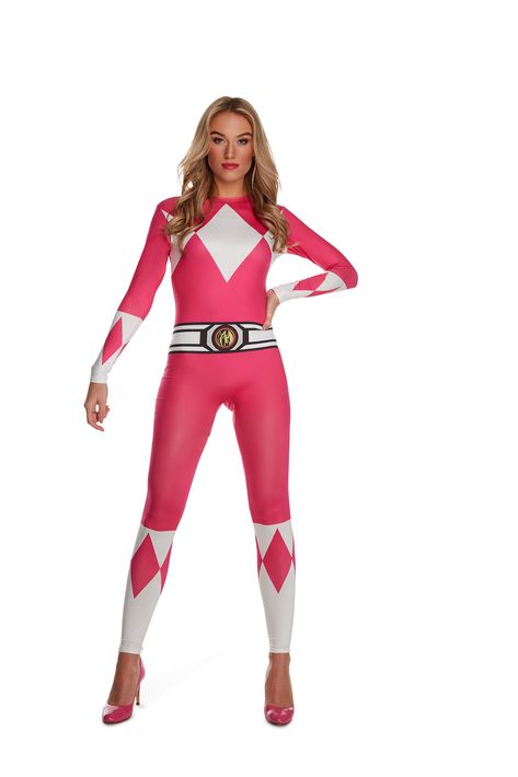 PRICES MAY VARY. Zipper closure Hand Wash Only OFFICIAL LICENSED COSTUME: Pink Womens Power Ranger Morphsuit costume, one of the best superhero costumes in the world taken to a new level. Once a Ranger Always a Ranger! Contains one Pink Power Rangers Morphsuit with double ended zipper. SIZES THAT FIT: This Morphsuit is size Large - Size 12+ (Chest-38”, Waist-41”, Hips-44”) BUY YOUR PINK WOMENS POWER RANGERS MORPHSUIT COSTUME IN CONFIDENCE: With our no-quibble returns policy and by using Amazon t Power Ranger Halloween Costumes Women, Power Rangers Costume Women, Wrestling Costumes Women, Power Ranger Costume Women, Super Hero Costumes For Women, Power Rangers Disfraz, Women’s Cute Halloween Costumes, Women Superhero Costumes, Female Power Rangers