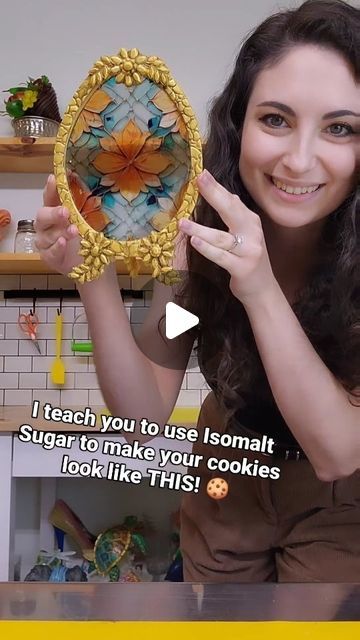 Isomalt Lollipops Tutorial, Isomalt Decorations Tutorials, Sugar Glass, Cookies Cake, Cooking Temperatures, No Cooking, Flower Cookies, Gingerbread Houses, Sugar Free Recipes