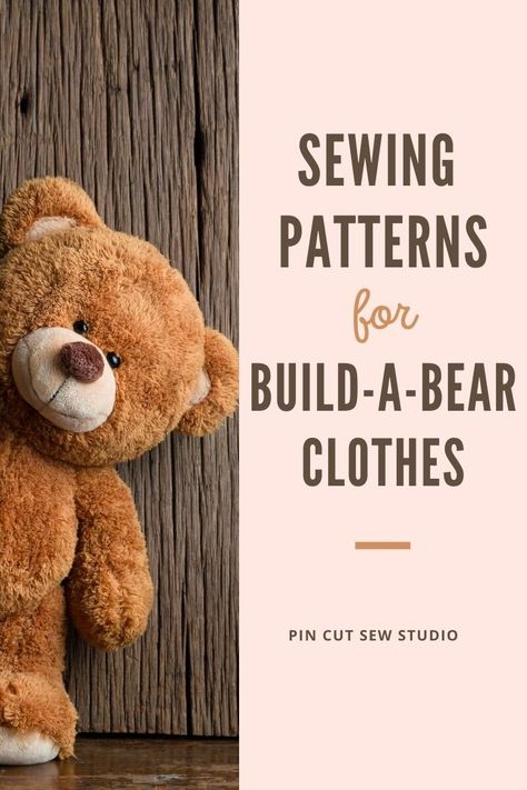 Bear Shirt Pattern, Build A Bear Clothes Pattern, Sew Studio, Bear Patterns Sewing, Teddy Bear Patterns Free, Diy Teddy Bear, Build A Bear Outfits, Bear Patterns Free, Bear Clothes