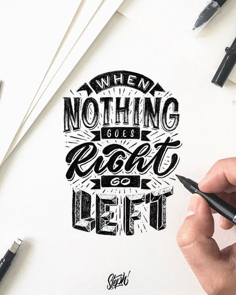 Remarkable Lettering and Typography Design - 20 Typography Design Quotes, Typographie Inspiration, Doodle Quotes, Typography Designs, Handlettering Quotes, Hand Lettering Inspiration, Lettering Inspiration, Beautiful Lettering, Hand Lettering Art