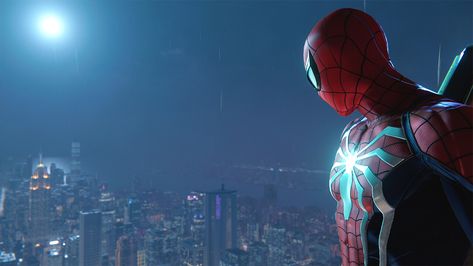 Spider Man Pc Wallpaper 1920x1080, The Amazing Spiderman Wallpapers Pc, Spider Man 2018, 4k Wallpapers For Pc, Photo Mode, Gamer Pics, Night Background, Man Games, Spider Man 2