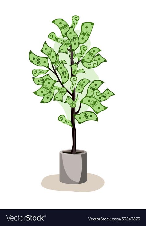 Money Trees Tattoo, Money Plant Drawing, Money Tree Tattoo, Money Tree Drawing, Money Tree Plant Drawing, Money Tree, Money Tree Artwork, Money Plant Images, Money Grows On Trees