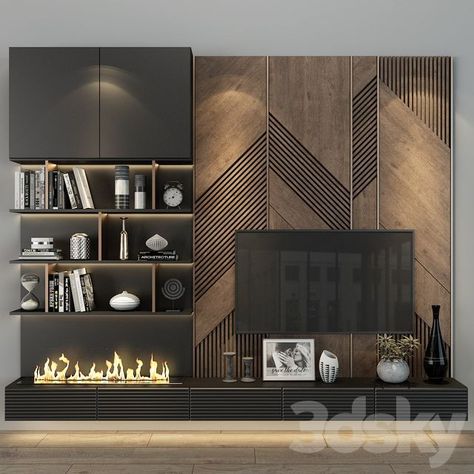 Modern Tv Room, Tv Wall Cabinets, Space Tv, Modern Tv Wall Units, Tv Unit Decor, Living Room Wall Units, Tv Cabinet Design, Modern Tv Wall, Design Tv