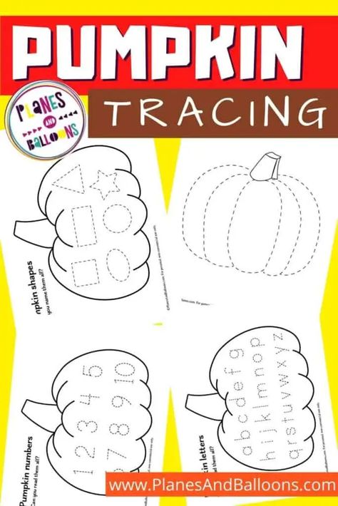 Pumpkin Sorting Preschool, Pumpkin Shape Tracing, Halloween Letter Tracing Worksheets, Prek Pumpkin Crafts, Pumpkin Writing Activities Preschool, Preschool Number 4 Activities, Pumpkin Theme For Preschool, Fall Letter Tracing, Pumpkin Week Kindergarten