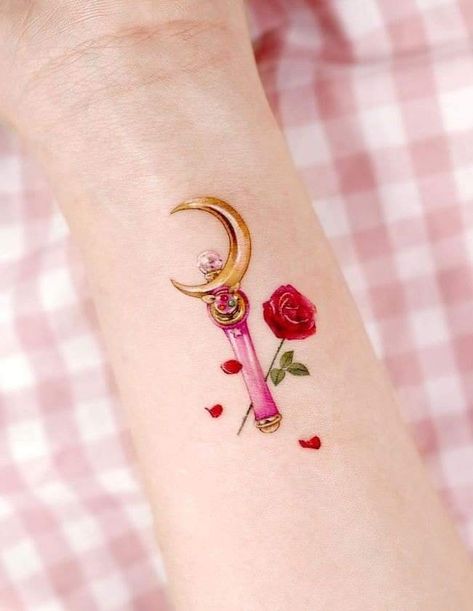 Sailor Moon Tattoo, Self Love Tattoo, Princess Tattoo, Kawaii Tattoo, Delicate Tattoo, Dream Tattoos, Little Tattoos, Feminine Tattoos, Creative Tattoos