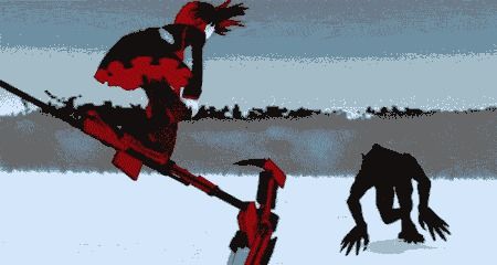 This GIF is so satisfying Rose Scythe, Crescent Rose, Aho Girl, Anime Dubbed, Rwby Red, Red Like Roses, Rooster Teeth, So Satisfying, Animation Tutorial