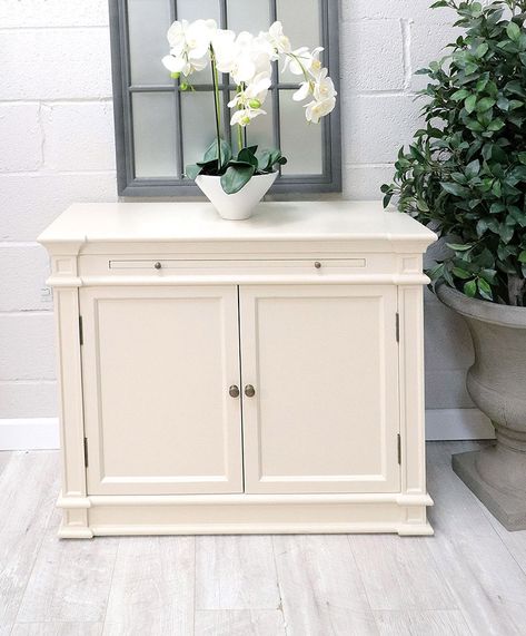 Portobello Cream Sideboard - Buy from the French Furniture Specialist: Nicky Cornell, Shabby Chic Furniture Specialists Cream Sideboard, Shabby Chic Sideboard, Chic Bedroom Furniture, Shabby Chic Boutique, French Painted Furniture, French Style Home, French Dining Tables, Shabby Chic Bedroom Furniture, French Provincial Furniture