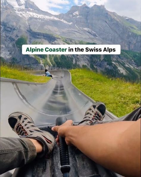 Switzerland🇨🇭 on Instagram: "🇨🇭Alpine Mountain Coaster in Kandersteg Switzerland🏔️ SAVE THIS FOR YOUR SWISS TRIP☑️ To reach here: Park at the Kandersteg Station parking. Take a Gondola from Kandersteg and get down at the Oeschinen Station. The Alpine coaster is located on the left side of Oeschinen Station, prices are 6 CHF, CHEAP! 👇🏼Follow @switz.travel for more🇨🇭Creators + Location Details below👇🏼 ▫️ 📸: 1. @mrnmrstraveler🇨🇭Alpine Mountain Coaster Kandersteg 2. @swissbucketlists🇨 Alpine Coaster Switzerland, Mountain Coaster, Trip To Switzerland, Switzerland Destinations, Alpine Coaster, Swiss Alps, Switzerland, Coasters, Siding