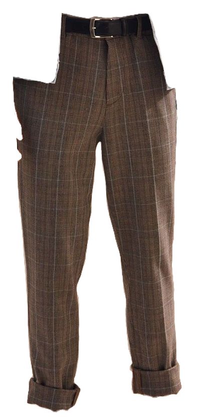 Brown Pants Men, Pants Png, Cottage Core Outfit, 1920s Men, Doctor Outfit, Plaid Brown, Plaid Dress Pants, Mens Slacks, Orange Pants