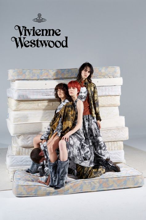 Vivienne Westwood Fall 2017 Ad Campaign, Photographer Maria Ziegelboeck, Models Sofia Fanego, Willy Morsch, Carl Hjelm, Fashion Ad Campaigns, Fashion Films - TheImpression.com Vivienne Westwood Print, Men Vivienne Westwood, Fashion Layout, Punk Inspiration, Fashion Advertising, Fall 2017, Fashion Photoshoot, Ad Campaign, Print Ads