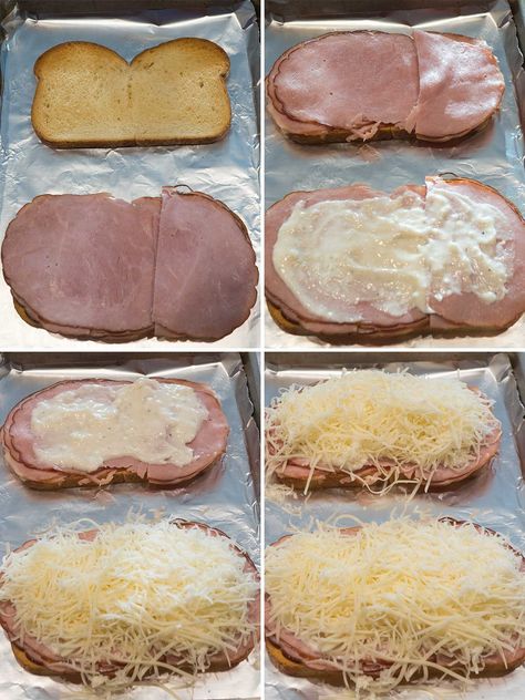 Mary Berg Croque Madame, Easy Croque Monsieur, Croque Madame Sandwich, Air Fryer Croque Monsieur, Croque Monsieur Recipe Easy, Croque Madame Recipe, Sandwich Recipes Dinner, Sandwiches Recipes, Best Sandwich Recipes