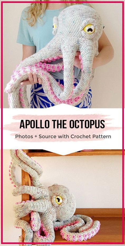 crochet patterns for beginners Octopus Crochet Pattern, Crochet Easter, Crochet Octopus, Start Knitting, The Octopus, Crochet Amigurumi Free, Haken Baby, Beginners Knitting, Diy Crochet Projects