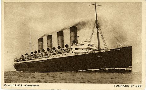 RMS Mauretania Rms Lusitania, Famous Ocean, Rms Mauretania, Titanic Model, Titanic Ship, Cunard Line, Beyond The Sea, Bigger Boat, Rms Titanic