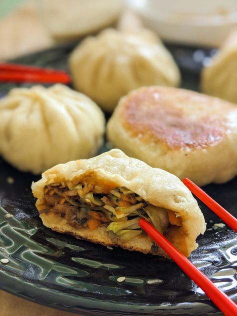 Baozi Recipe, Filled Buns, Chinese Buns, Chinese Bun, Vegan Chinese, Baking Buns, Appetizer Ideas, Vegan Gluten Free Recipes, Vegan Meal Prep