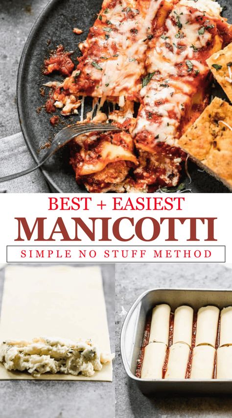 Pesto Manicotti Recipe, Ground Beef Manicotti Recipes, Italian Manicotti Recipe, Stuffed Manicotti Recipe Ricotta, Barilla Manicotti Recipe, Manicotti Recipe Sausage, Stuffed Manicotti With Meat, Manicotti With String Cheese, Manicotti With Meat Sauce