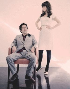 She & Him She And Him, Him Photos, Zooey Deschanel Style, Think Happy Thoughts, Vespa Vintage, She & Him, Zooey Deschanel, Band Photos, Last Fm