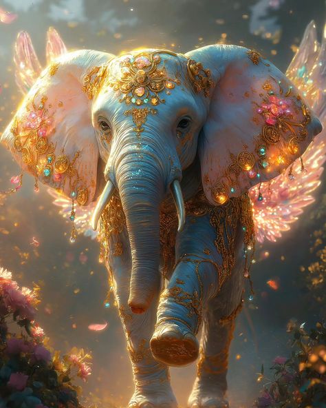 I am all about fairies... i present to you elephant fairies 😁🥰 . . #fairy #fairies #elephant #magical #beautiful #fantasy #wings #majestic #aiart Elephant With Wings, Elephant Aesthetic, Reading Photos, Fantasy Wings, Elephant Pictures, Elephants Photos, Pig Art, Elephant Art, Goddess Art