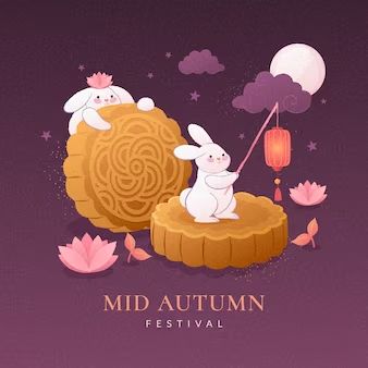 Mid Autumn Festival Decoration, Mid Autumn Festival Illustration, Cny 2023, Autumn Moon Festival, Festival Illustration, Mooncake Festival, Happy Mid Autumn Festival, Chinese Festival, Moon Festival