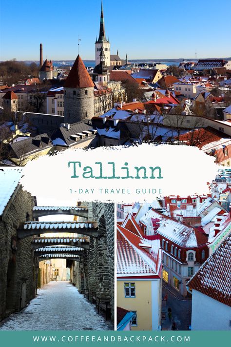 One day in Tallinn, Estonia | Travel inspirations Estonia Travel, Baltic States, Tallinn Estonia, Nordic Countries, Bucket List Destinations, Backpack Travel, Dream Travel Destinations, Tallinn, Baltic Sea